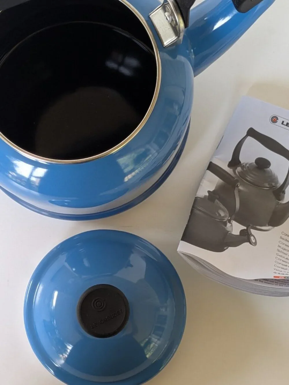 Le Creuset Blue Marseille Demi Tea Kettle - 1.25 quart capacity